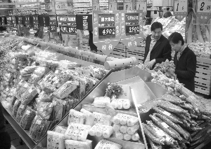全國食用農產品價格連續七周回落(圖)